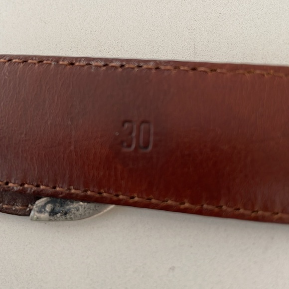 Ralph Lauren Sterling Silver Buckle & Brown Genuine Alligator Belt. - Picture 11 of 16